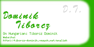 dominik tiborcz business card